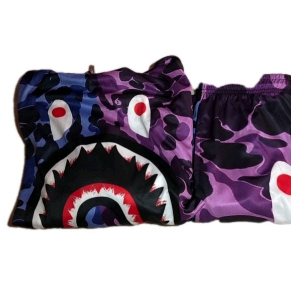 Babe Inspired Blue & Purple Camo Jogging Track Suit Size XL ( 2 PIECE SET) - Picture 4 of 4